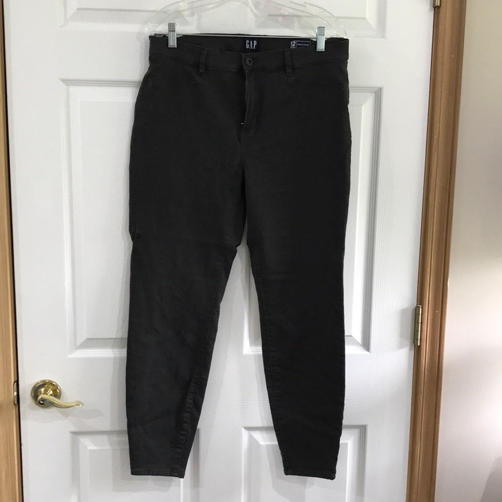 Gap olive green 12 stretch skinny